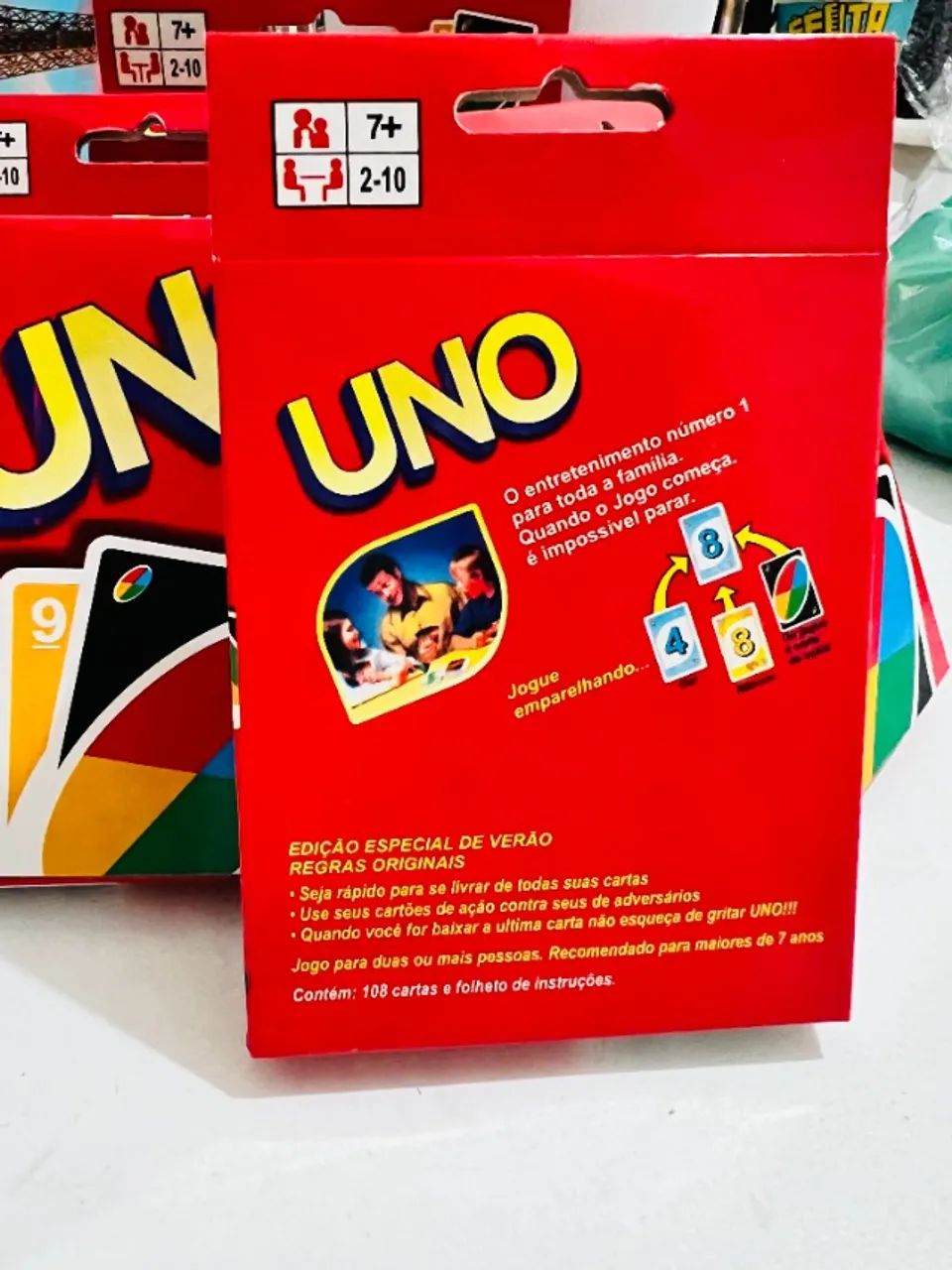 Uno - Jogos de Cartas - Edição reduzida - Foto 4