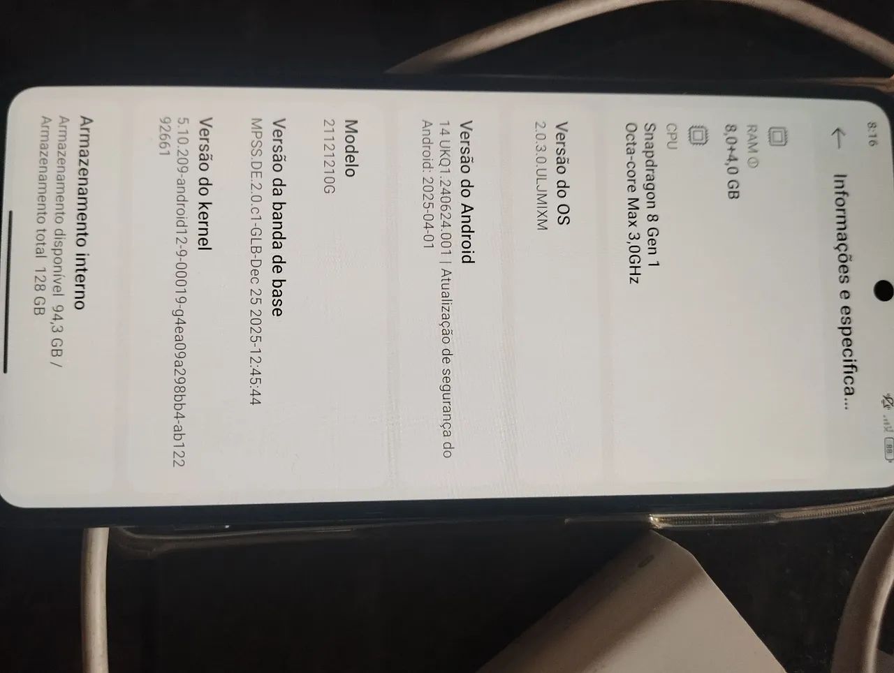 Celular gamer POCO F4 GT 12ram 128gb - Foto 3