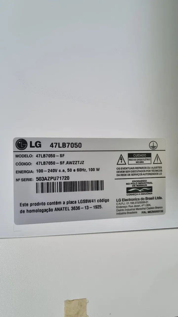 TELEVISÃO TV LG de 47 polegadas NOVA - Foto 5