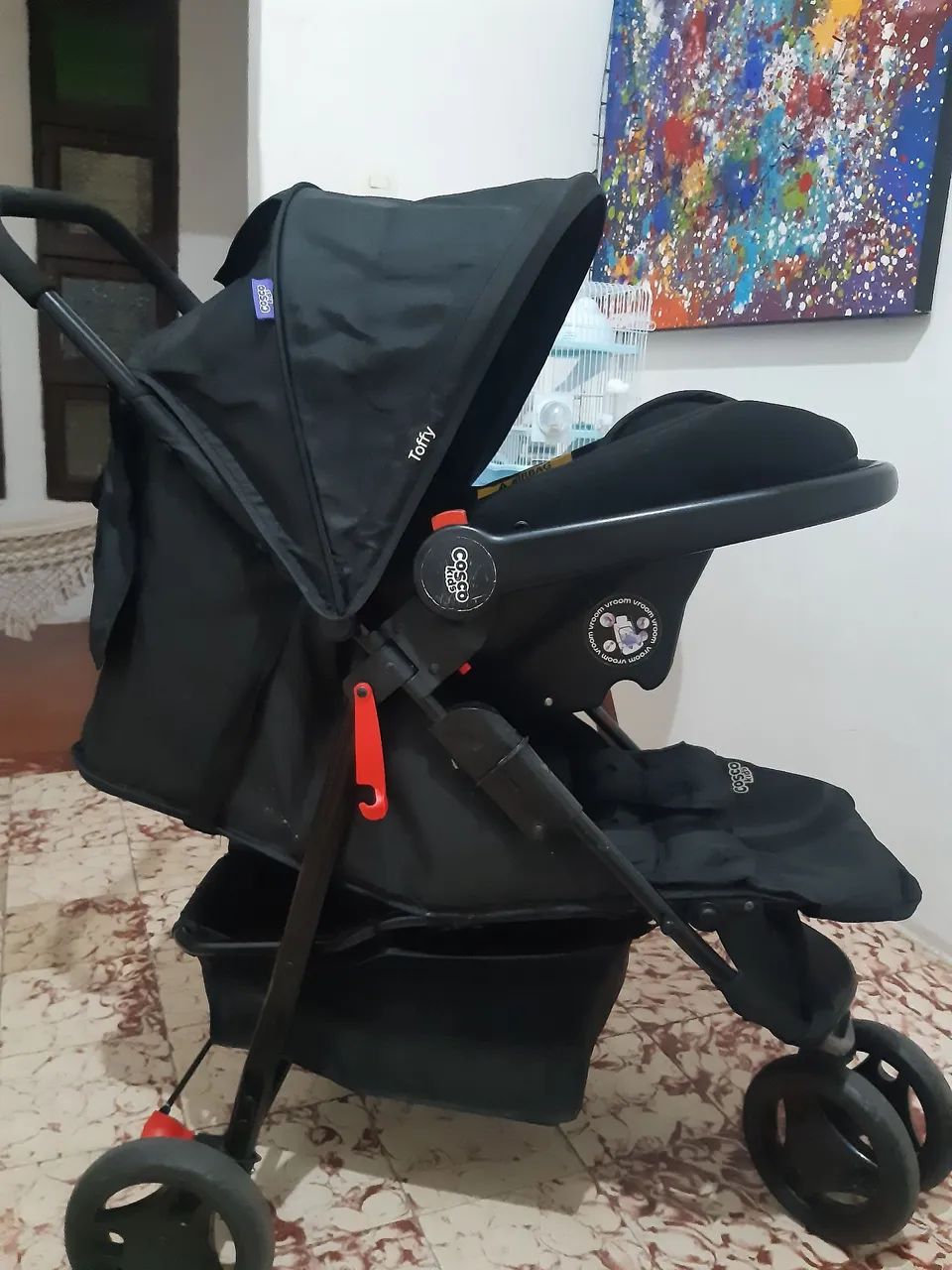 Carrinho e bebê conforto marca Cosco - Foto 2