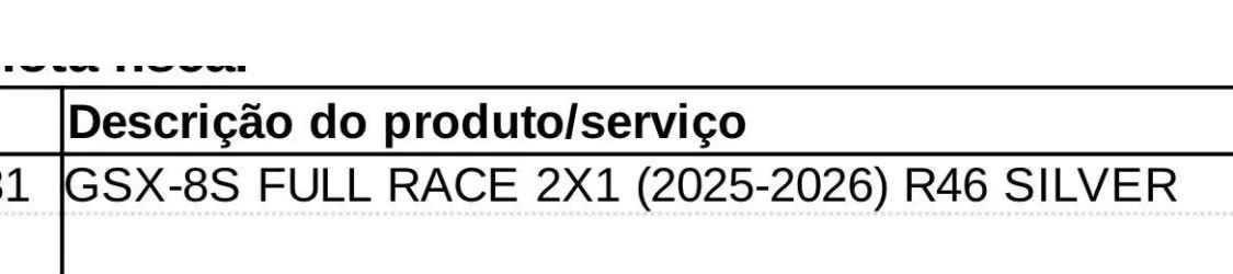 Escape esportivo zero sem uso jeskap GSX 800  - Foto 5