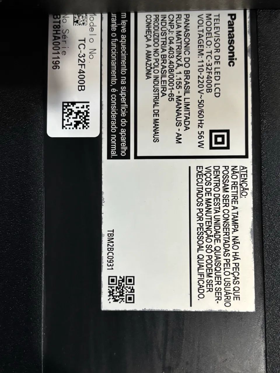 TV Panasonic LED 32? TC-32F400B  - Foto 2