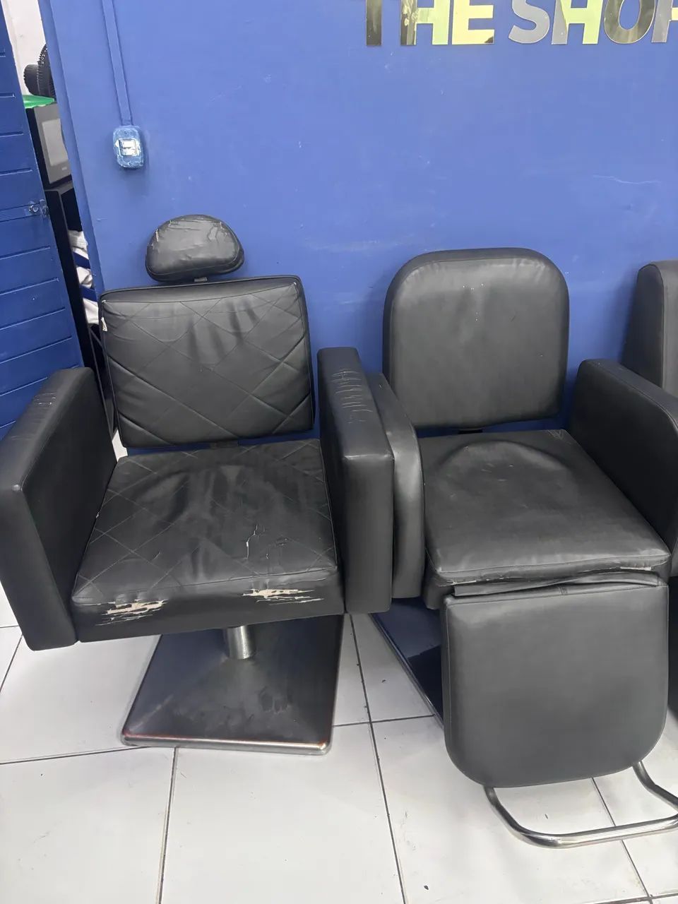 2 cadeiras de barbeiro/ salão  - Foto 4