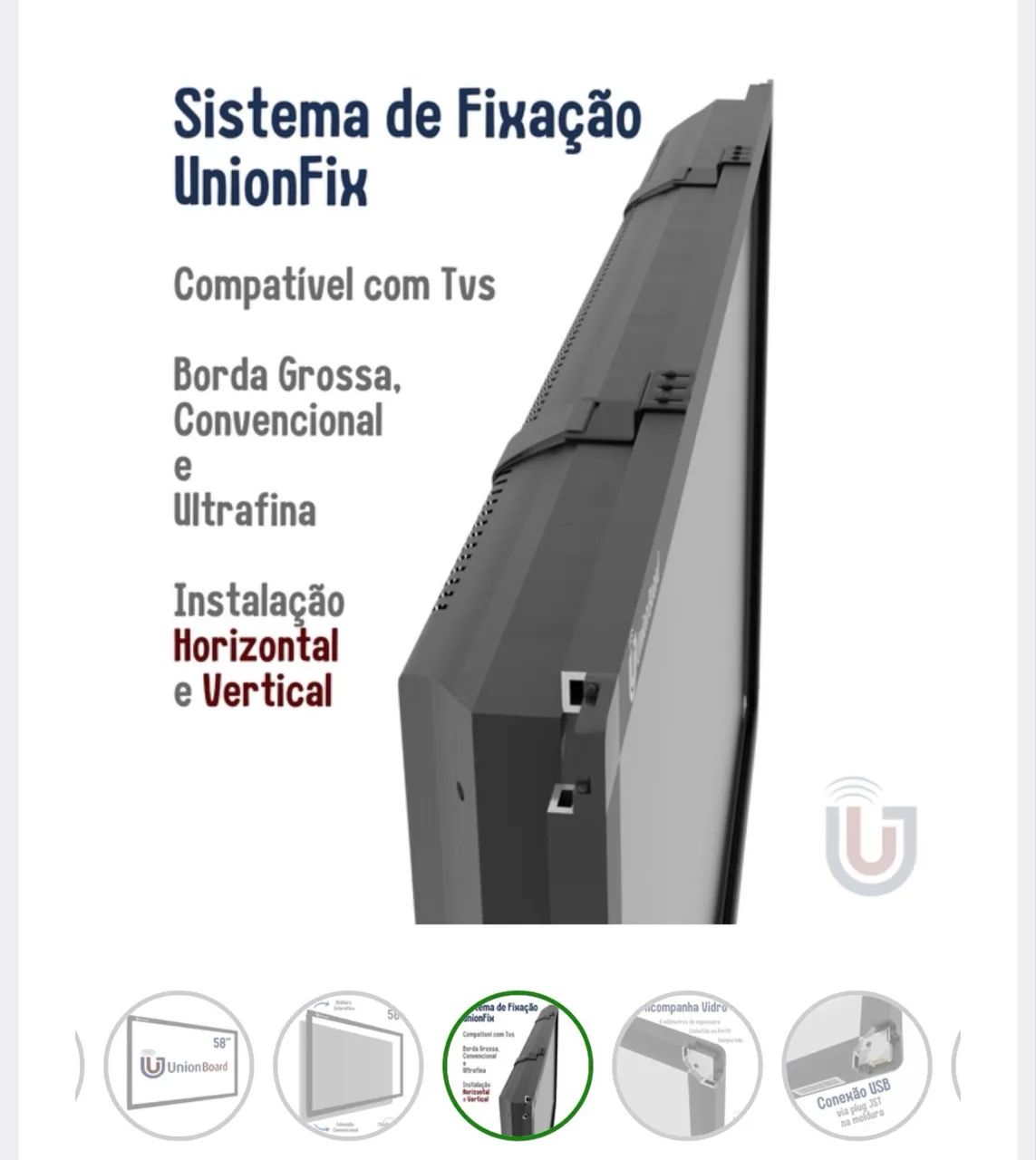 Moldura Interativa Unionboard de 58 polegadas - Foto 3