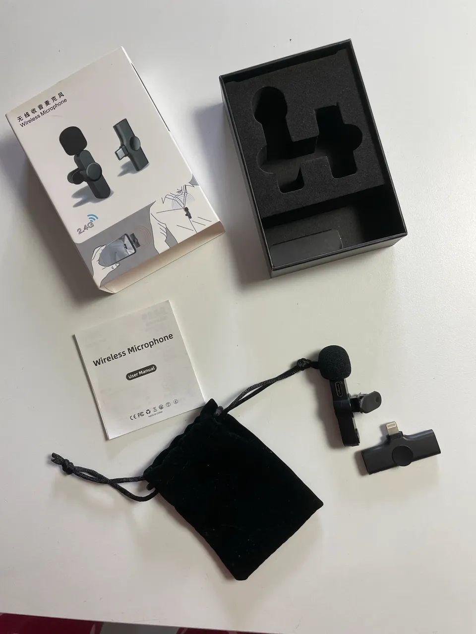 Microfone sem fio para iPhone 