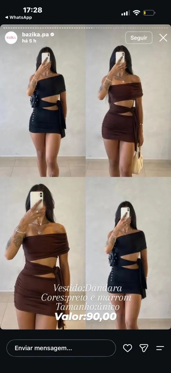 Vestido amarração preto  - Foto 2