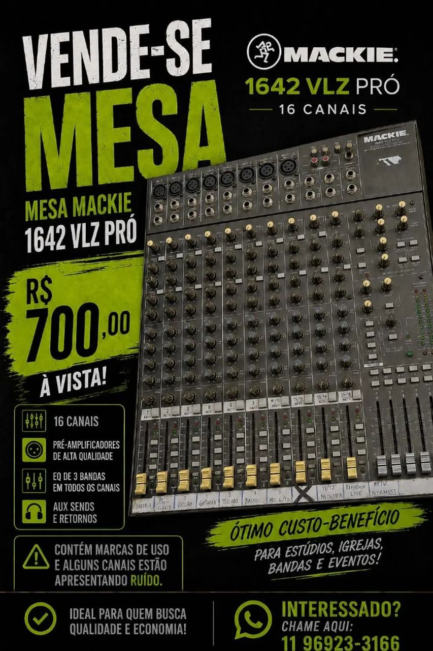 Mesa de som MACKIE 