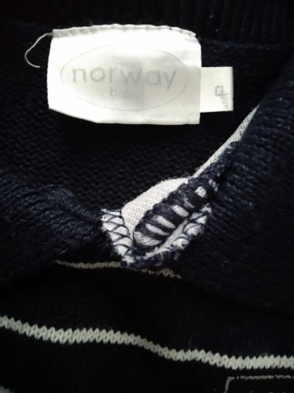 Roupa de bebê - Macacão em linha Tamanho P  Usado - Foto 4