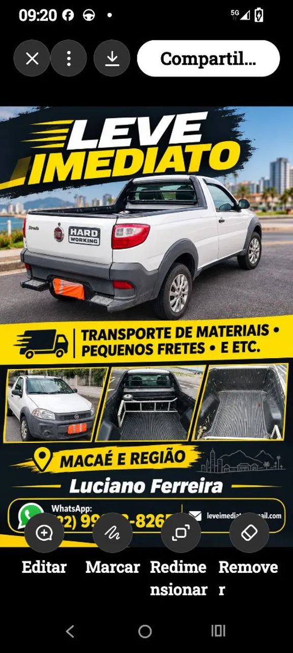 Serviços de transporte 