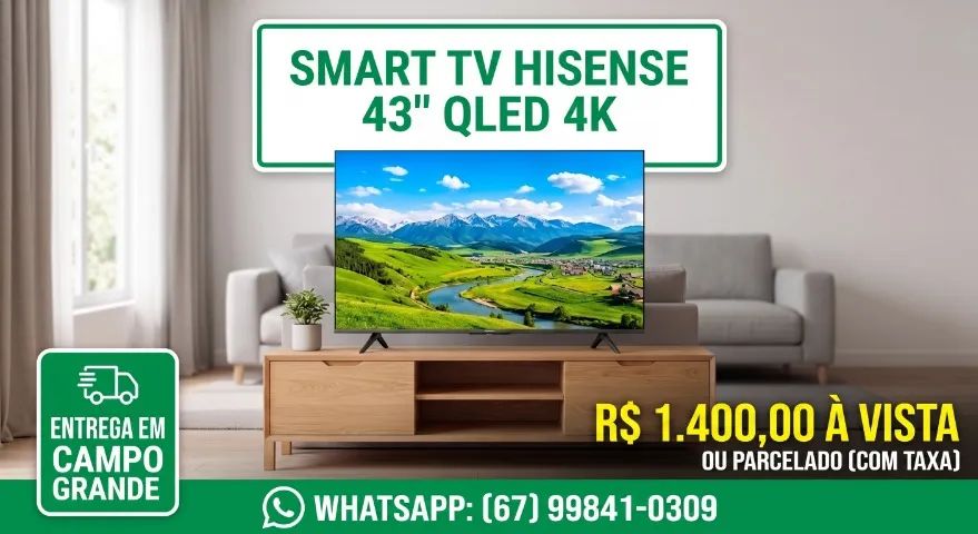 Smart TV Hisense 43" QLED 4K  