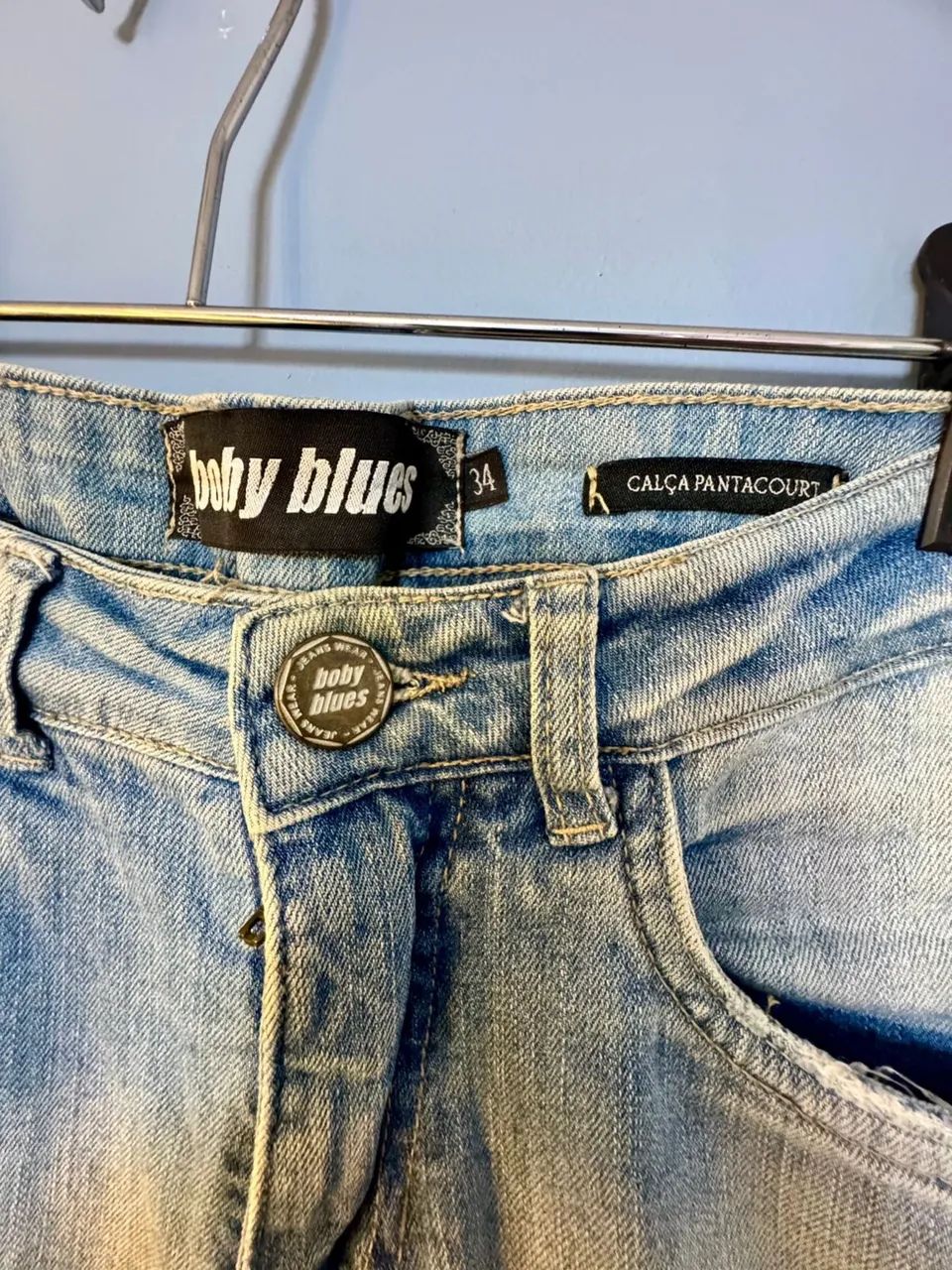 Calça jeans TAM 34 pantacourt  - Foto 4