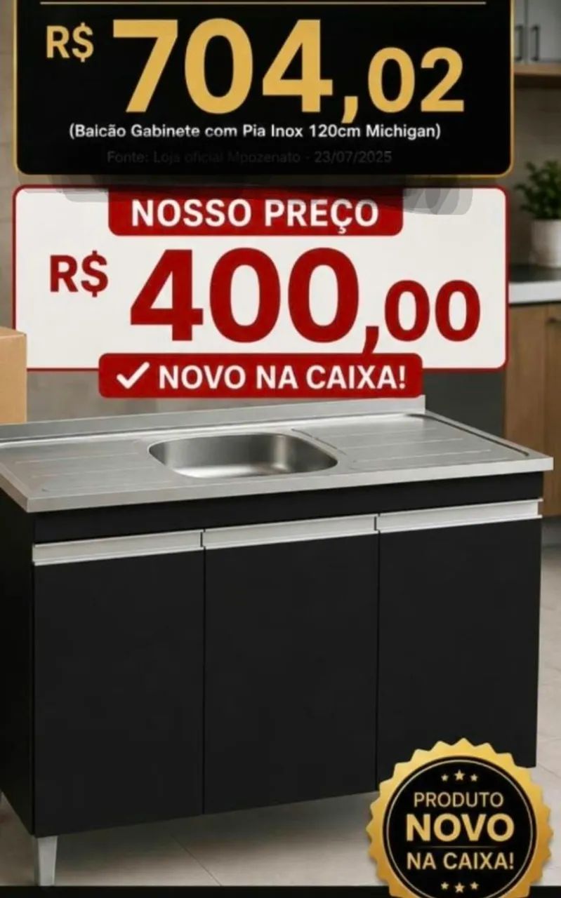 Pia com armário
