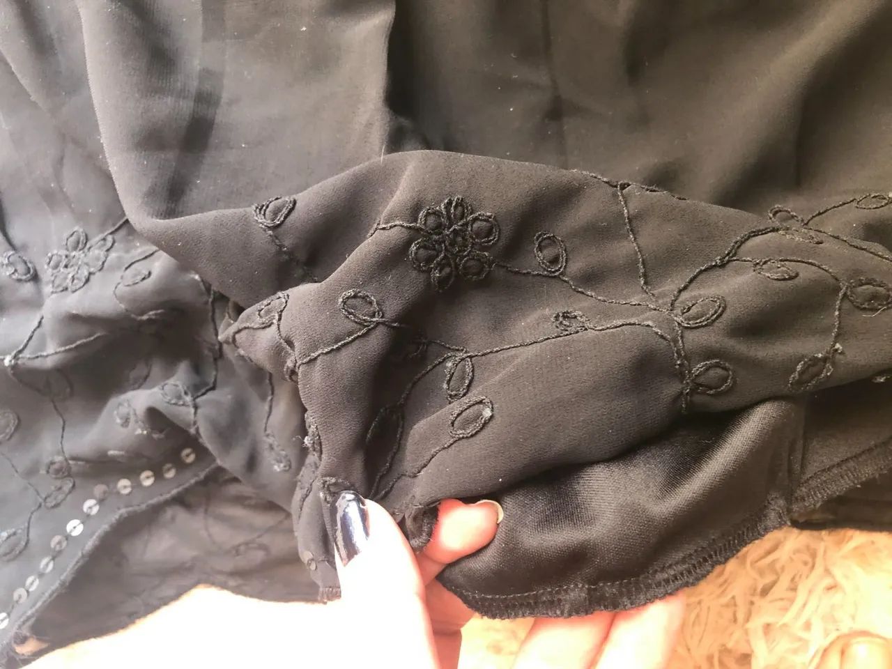 Saia preta renda - Foto 4