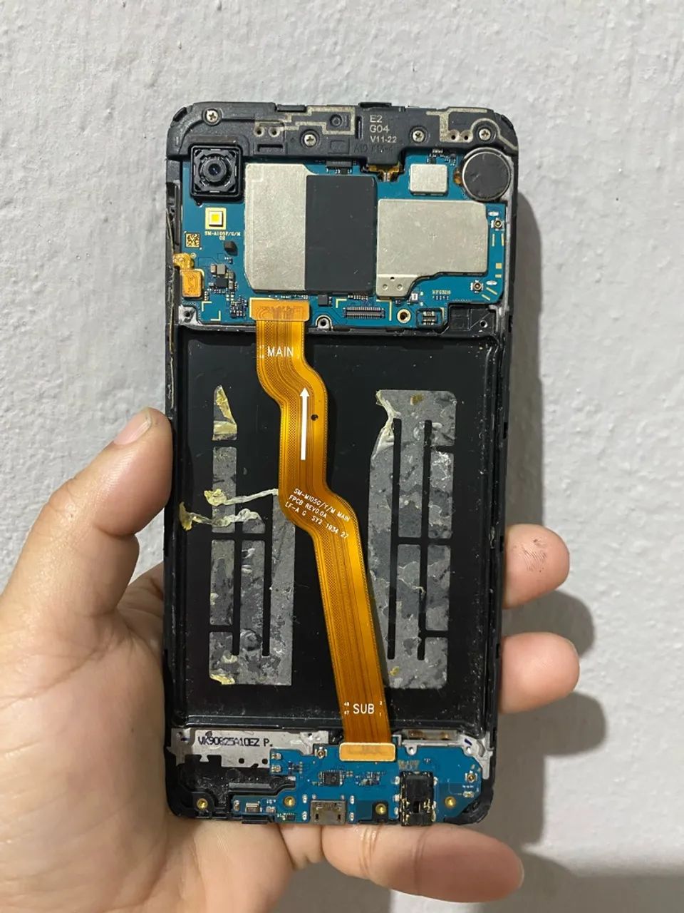 Samsung A10  Placa mãe e placa de carga Funcionando 