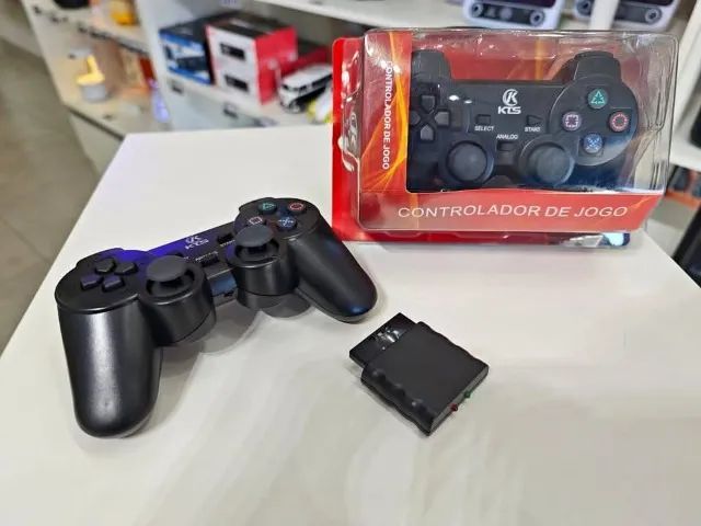 Controle Sem Fio PS2 Joystick Wireless Dualshock 2 Gamer 2.4GHz - Foto 3