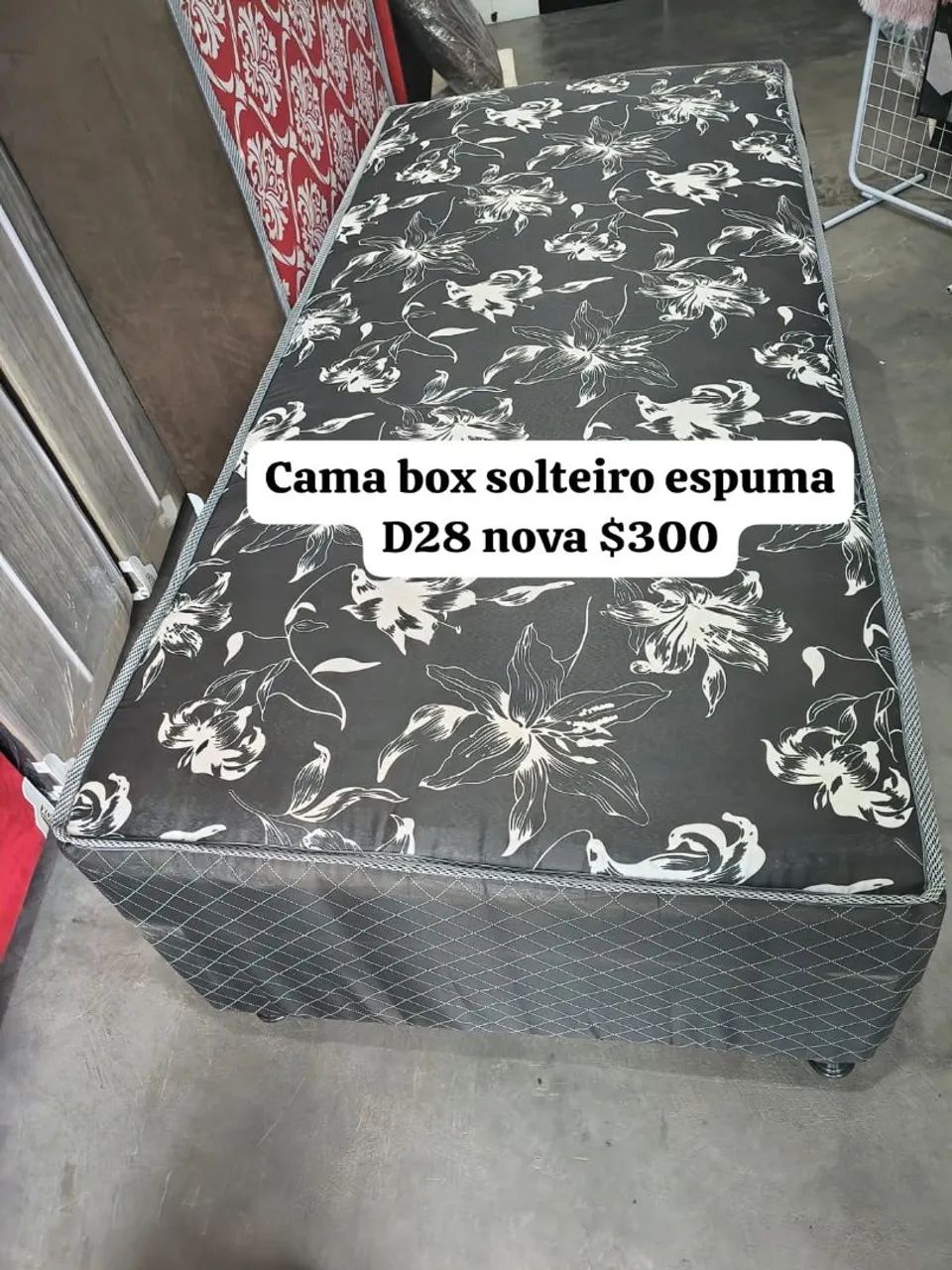 Cama Nova D28 Espuma - Solteiro (ENTREGA GRÁTIS)