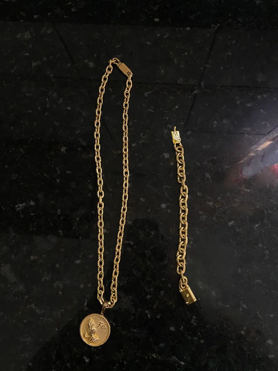 Kit Moeda Antiga - Corrente + Pingente + Pulseira ?   - Foto 2