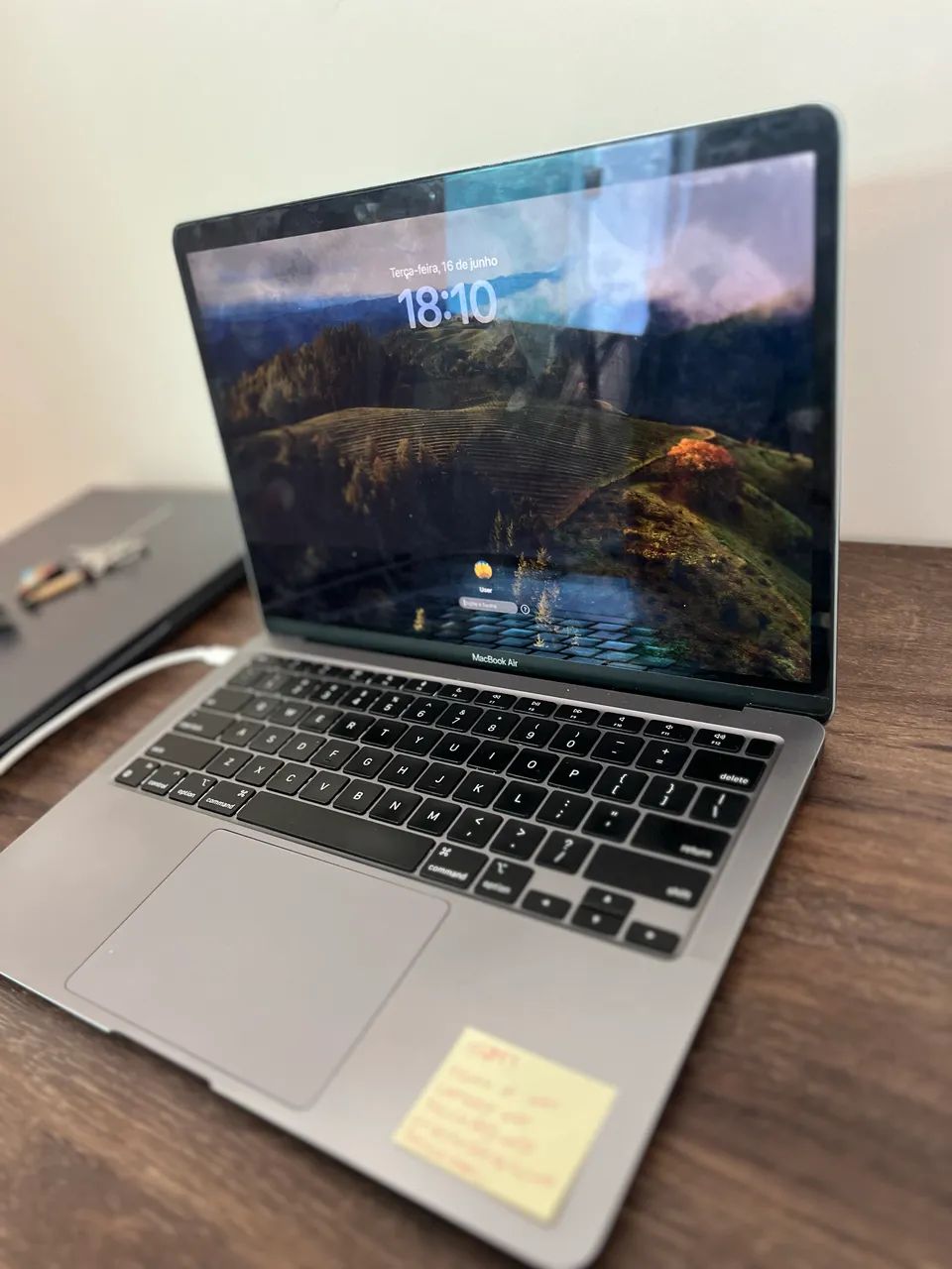 MacBook Air M1 (256GB) Placa Original Apple recém-trocada