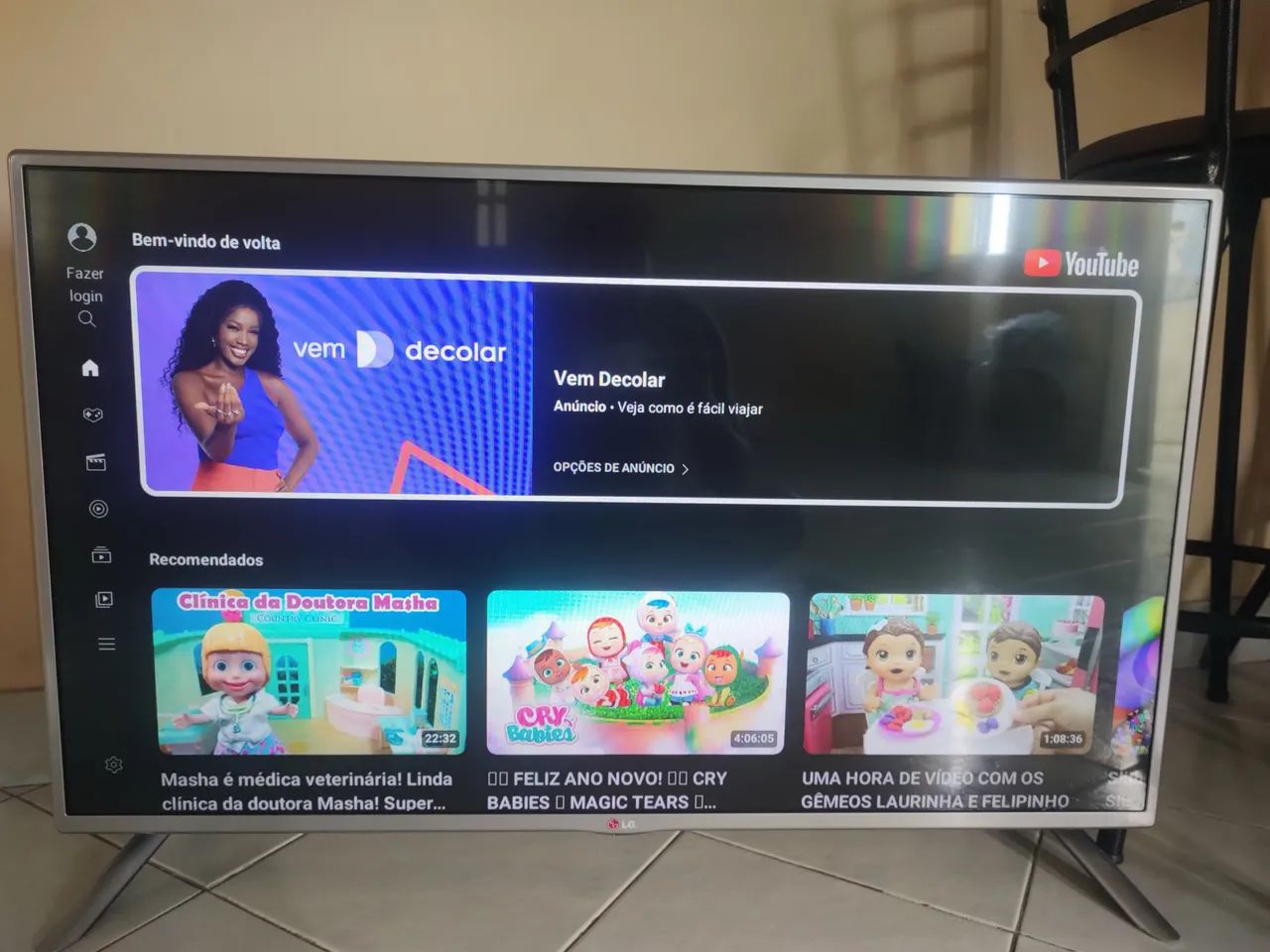 Smart TV LG 32 Polegadas, YouTube!! Perfeita!!  - Foto 3