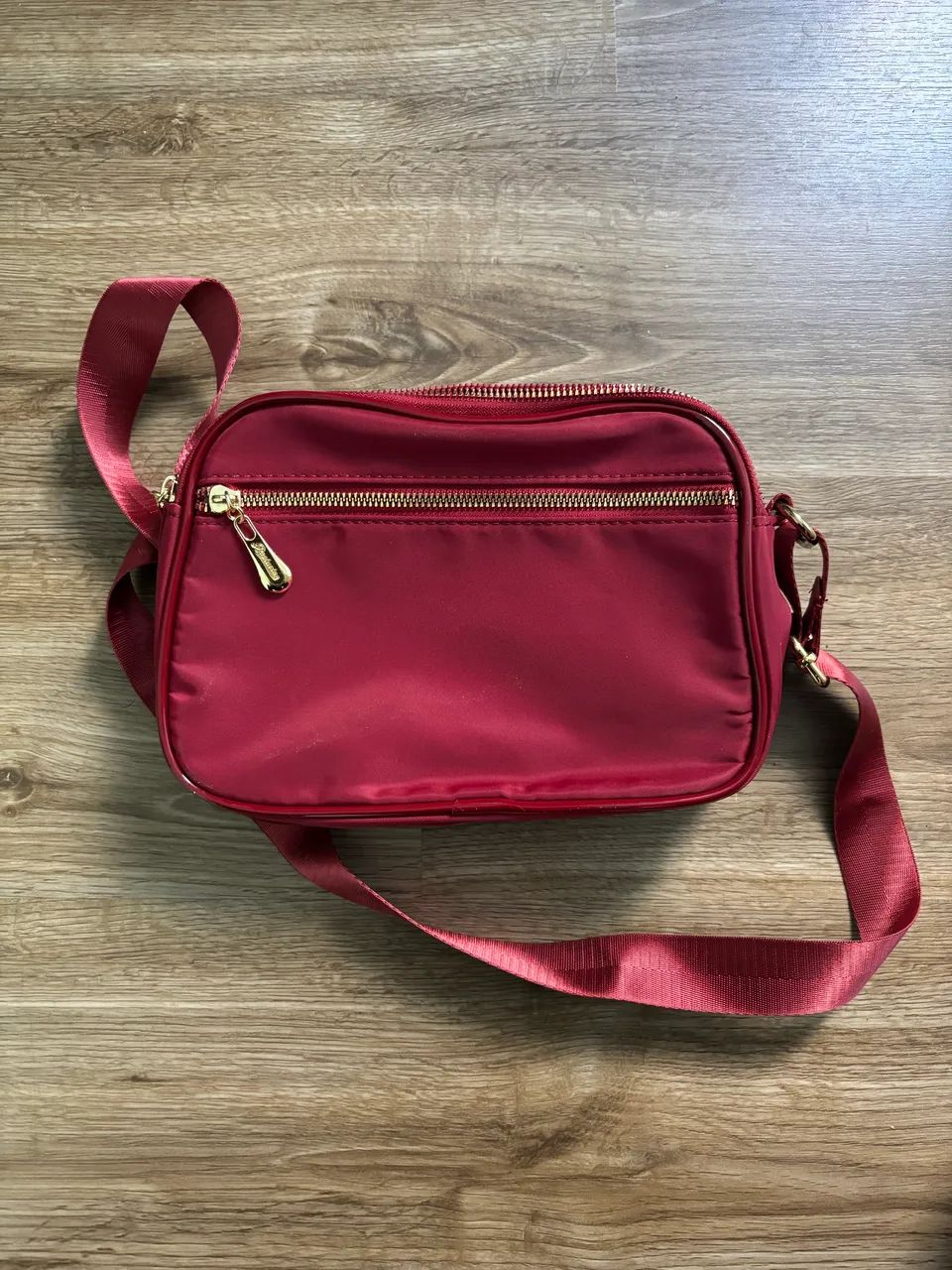 bolsa transversal vermelha 6 bolsos - Foto 5