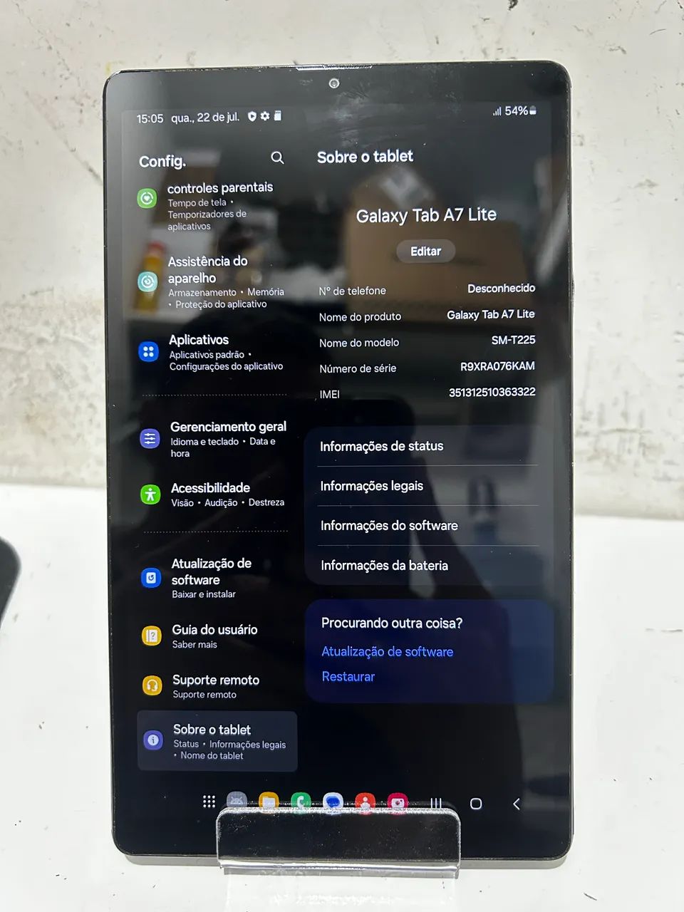 Samsung Galaxy Tab A7 Lite T225 32GB 4G + Wi-Fi