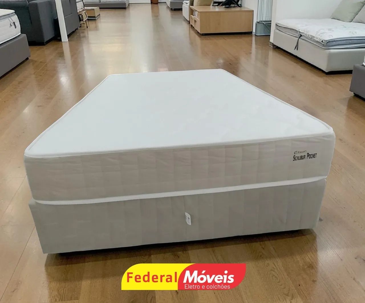 Cama Casal Colchão e Base 1,38m Topázio - Super Oferta! - Foto 2