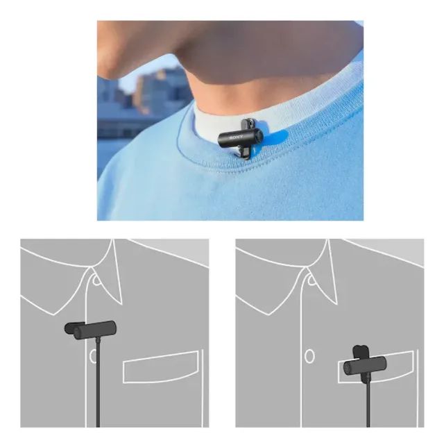 Microfone Lapela Estéreo Ecmlv1 Sony Para Câmera E Gravador - Foto 2