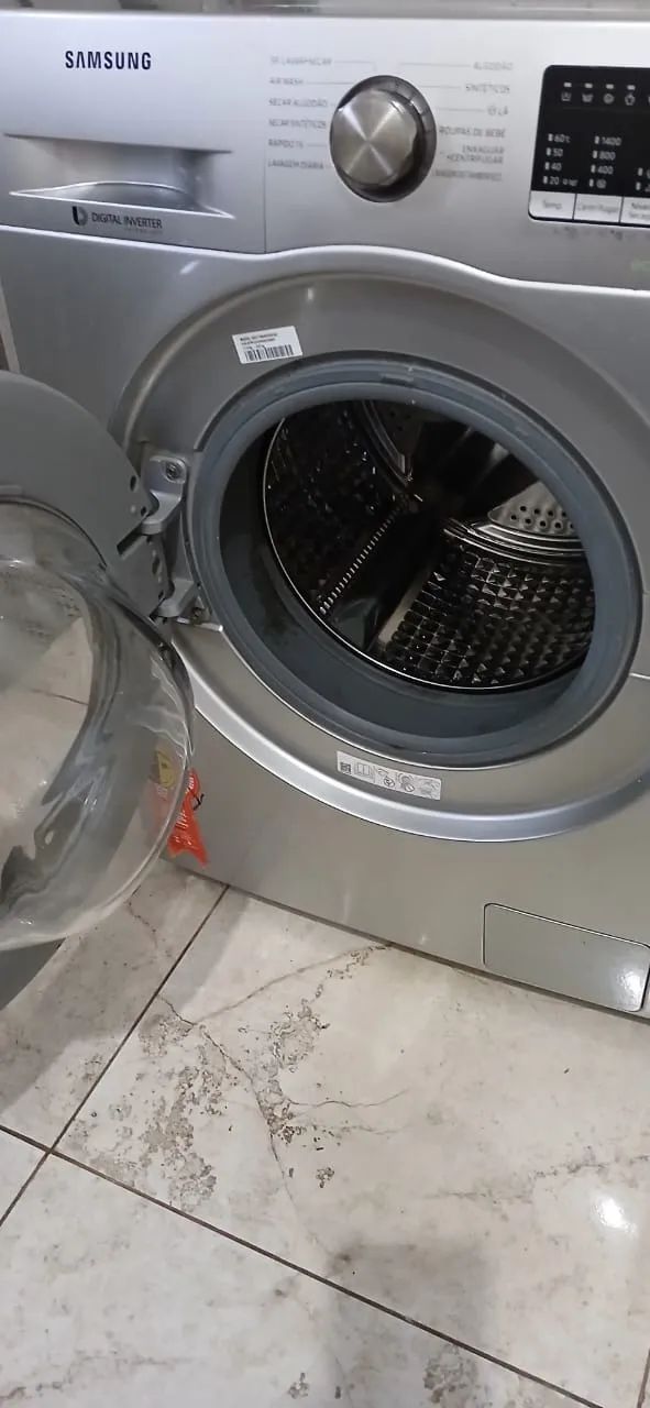 Lava e Seca Samsung Prata 12 Programas de Lavagem Água Quente - Foto 5