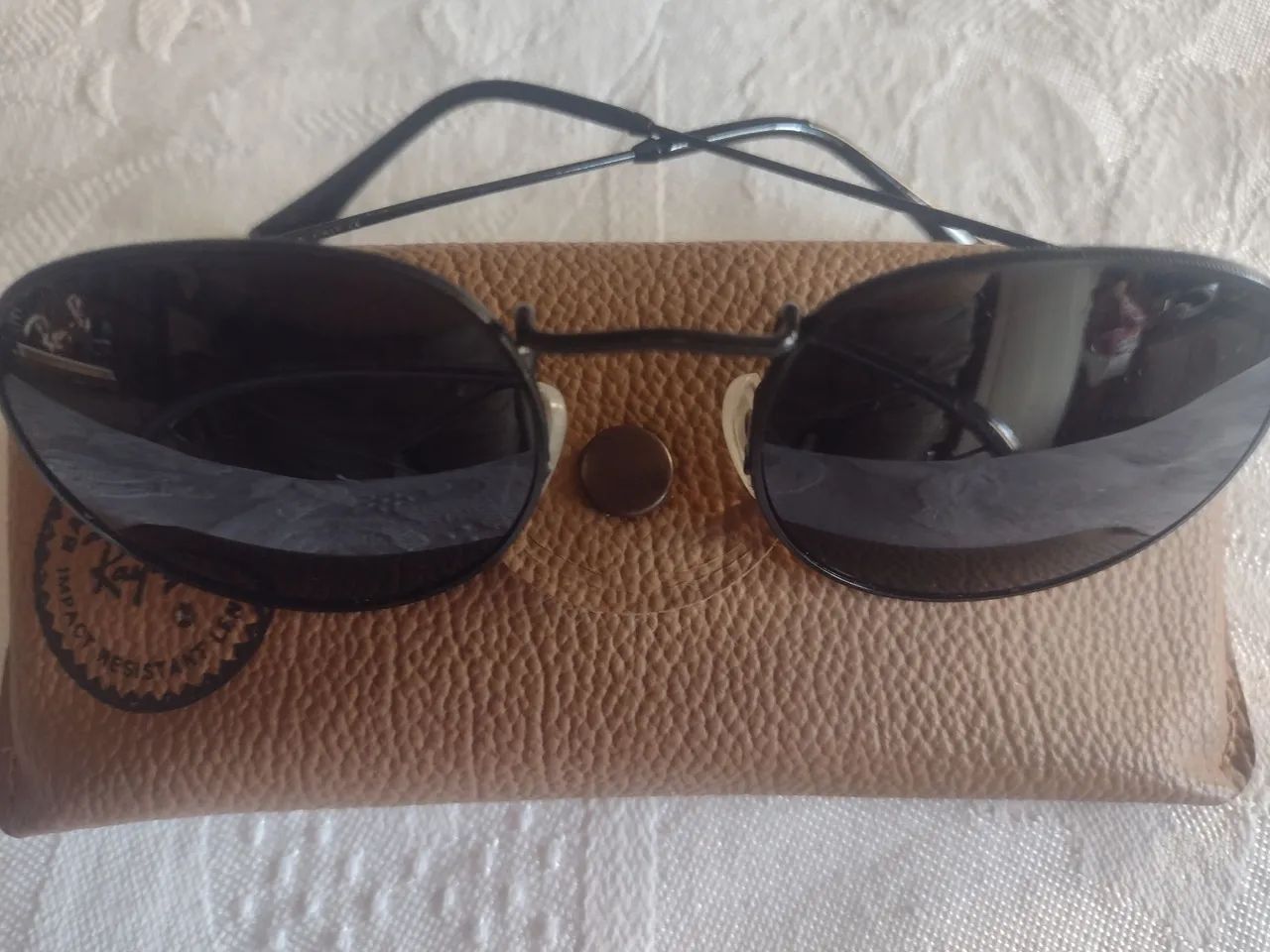 Óculos unissex Rayban original com lentes acrílicas muito leve e confortável  - Foto 2