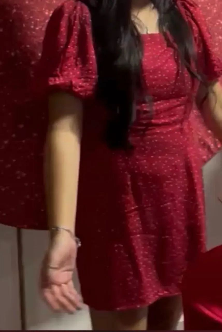 Vestido vermelho com Bolinhas - Foto 5