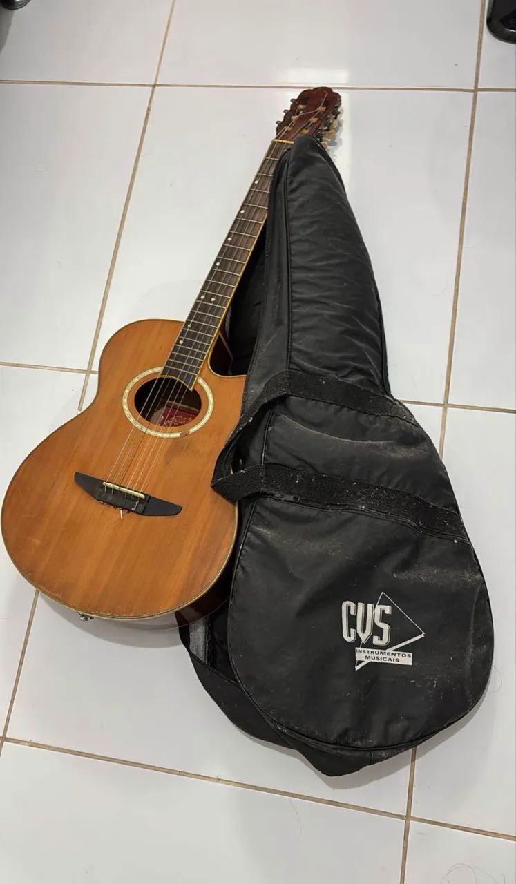 Violão acústico + capa 