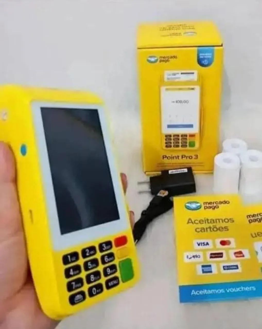 Máquina de cartão Point Pro3 imprimi comprovantes retirar em Nilópolis  - Foto 2