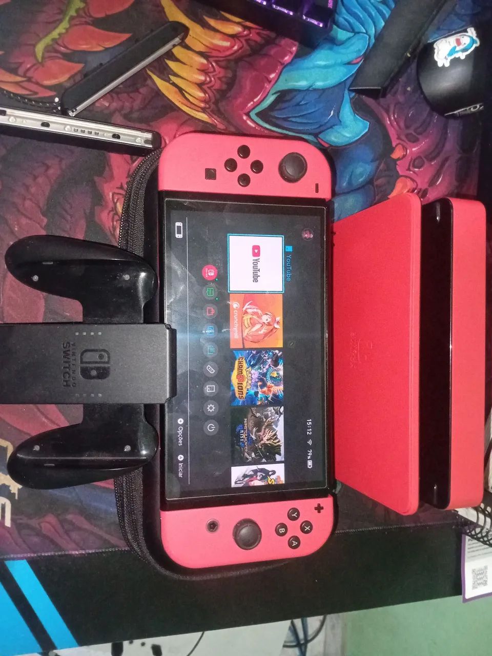 Nintendo switch oled versão do mario - Foto 2