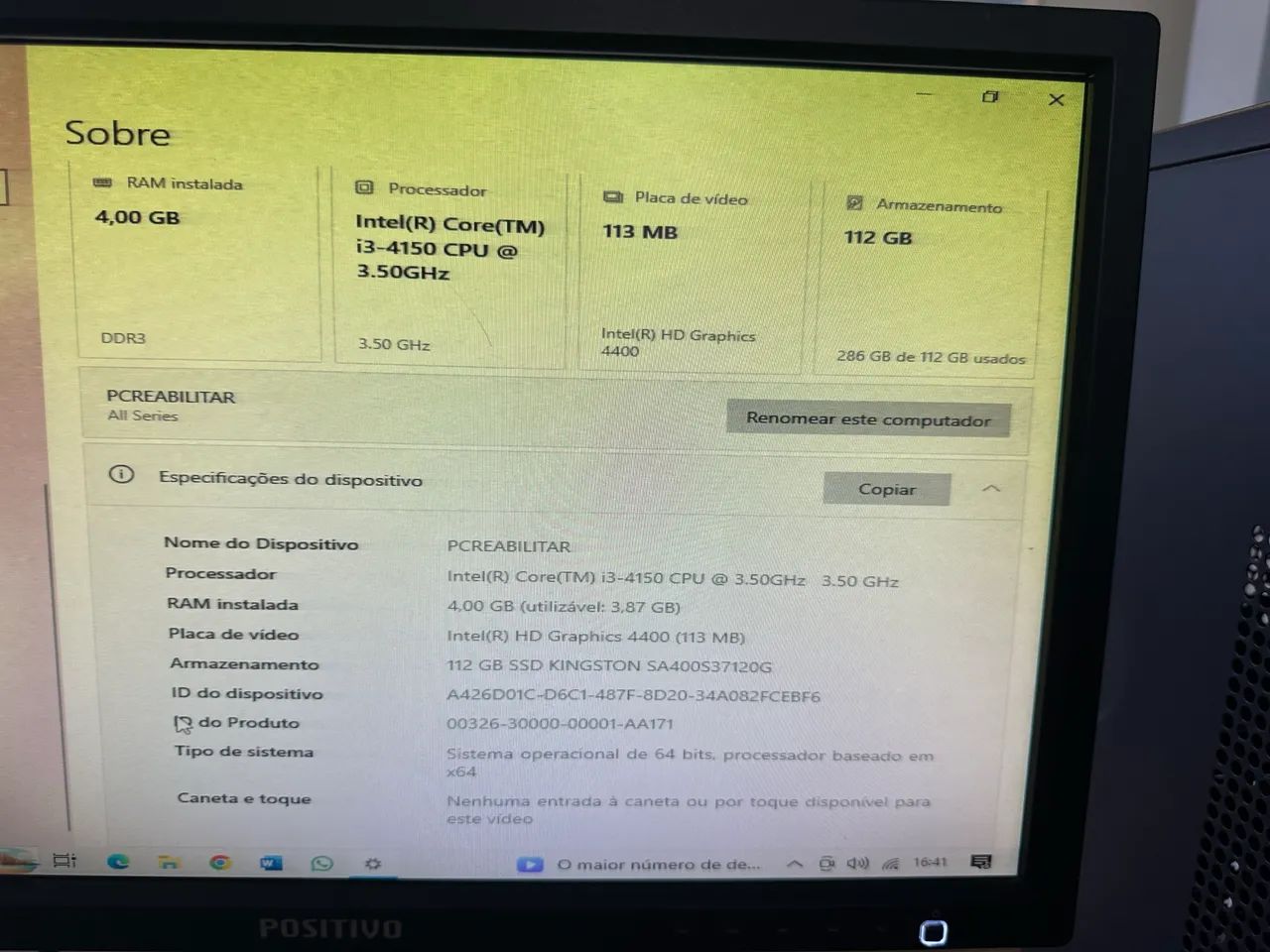 Computador Completo Intel Core i3 + SSD - Pronto para uso - Foto 3
