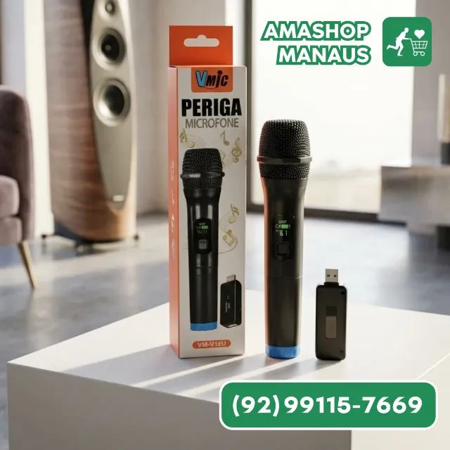 Microfone Sem Fio USB Vmic