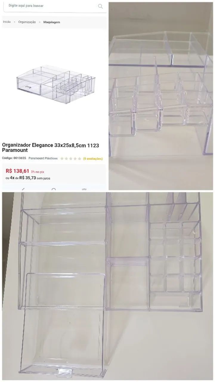 Organizador de Maquiagem em Acrílico  - Foto 3