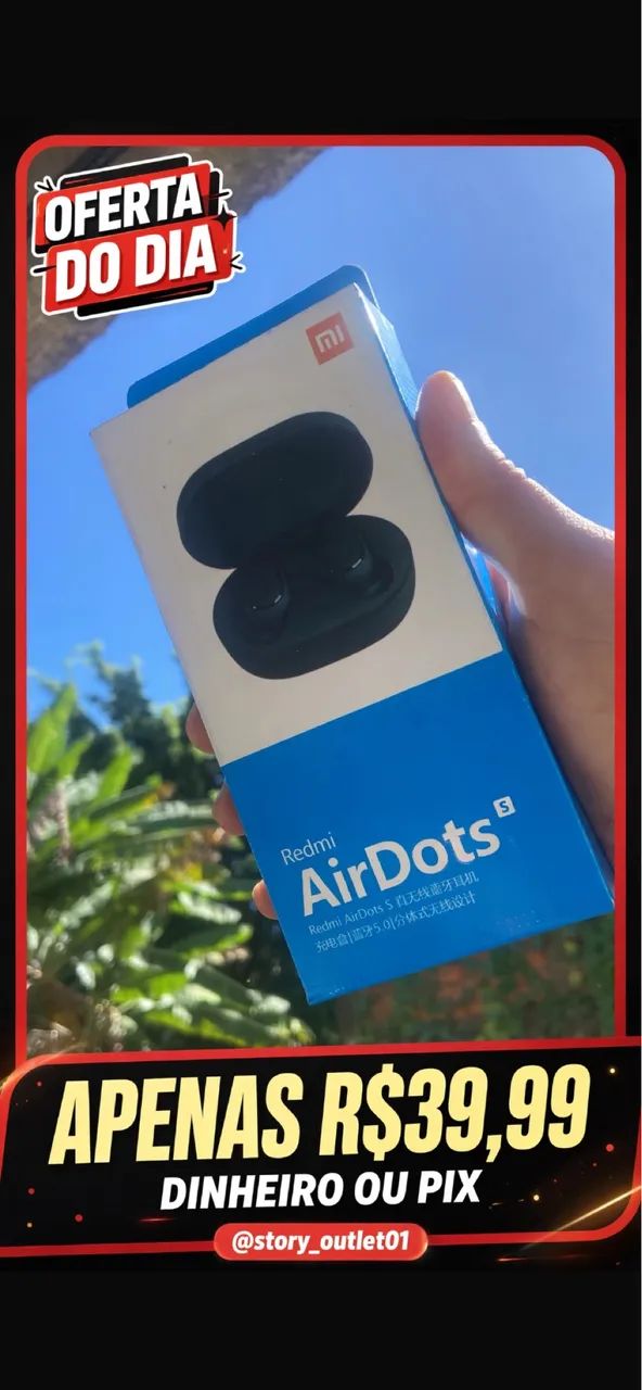 Fone de ouvido Redmi AirDots Pro  APENAS R$39,99 Chama no direct @story_outlet01