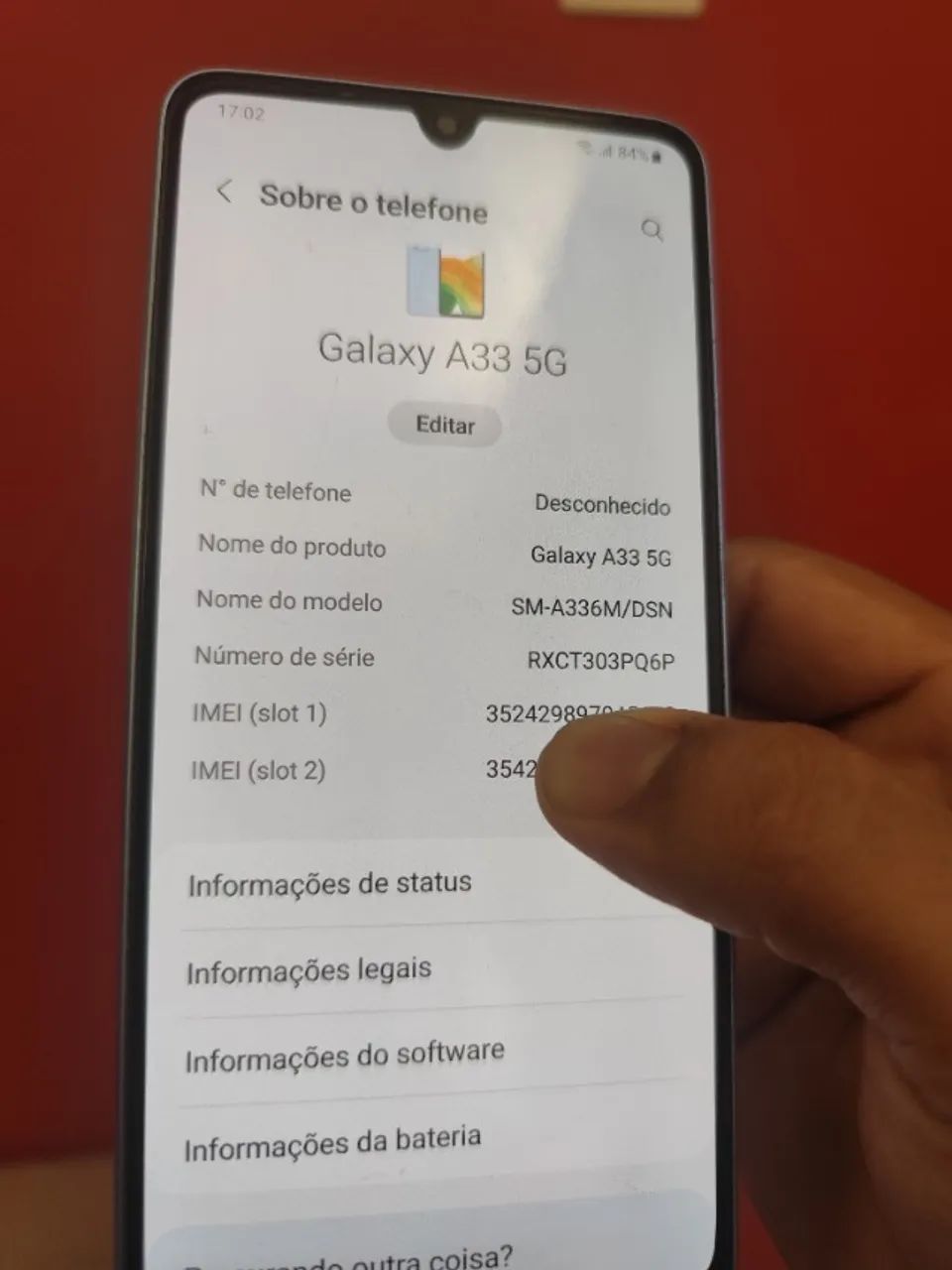 Samsung A33 128gb - Camera perfeita e pouco usado  - Foto 3