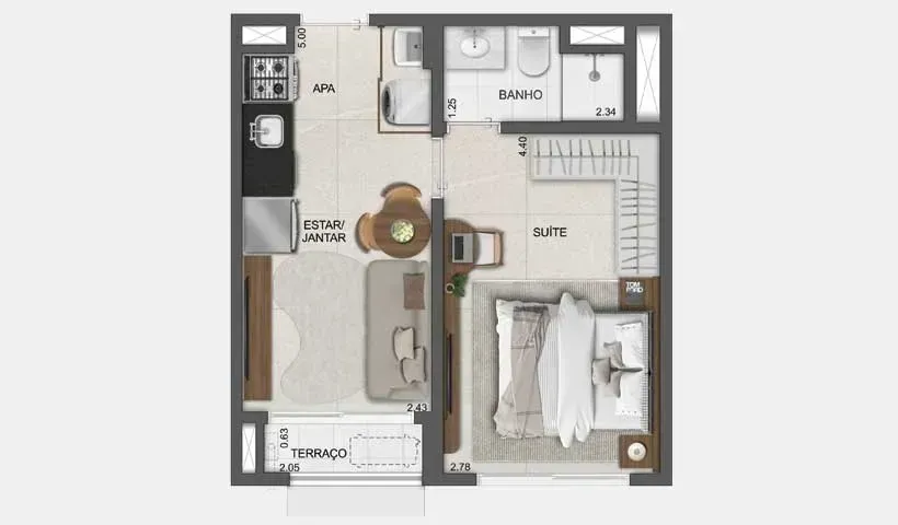 PLANTA 33m²