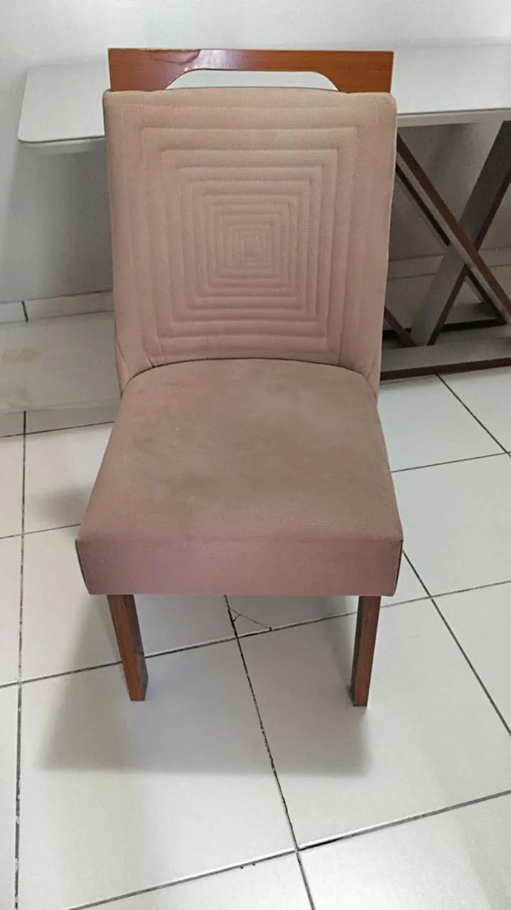 Vendo mesa com 6 cadeiras 1,80x90cm ótimo estado  - Foto 5