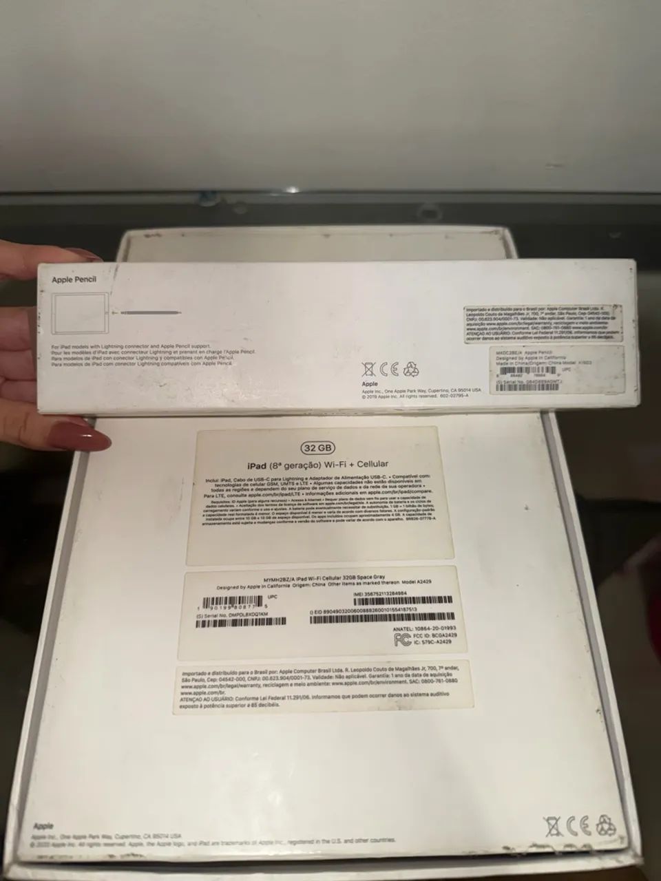 iPad 8ª Geração 32GB Cellular + Apple Pencil Original 1ª Geração - Foto 2