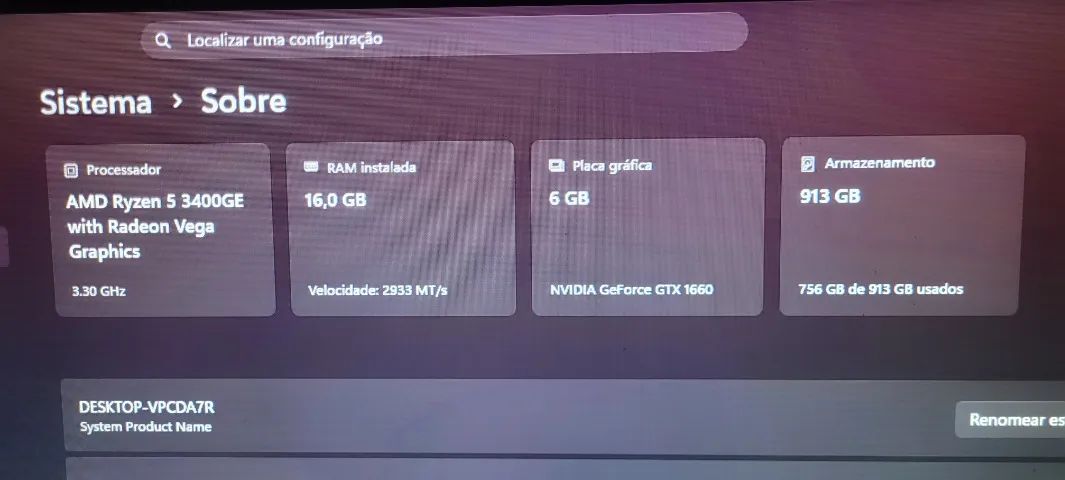 Kit Gamer Ryzen 5 GTX 1660 - Foto 2