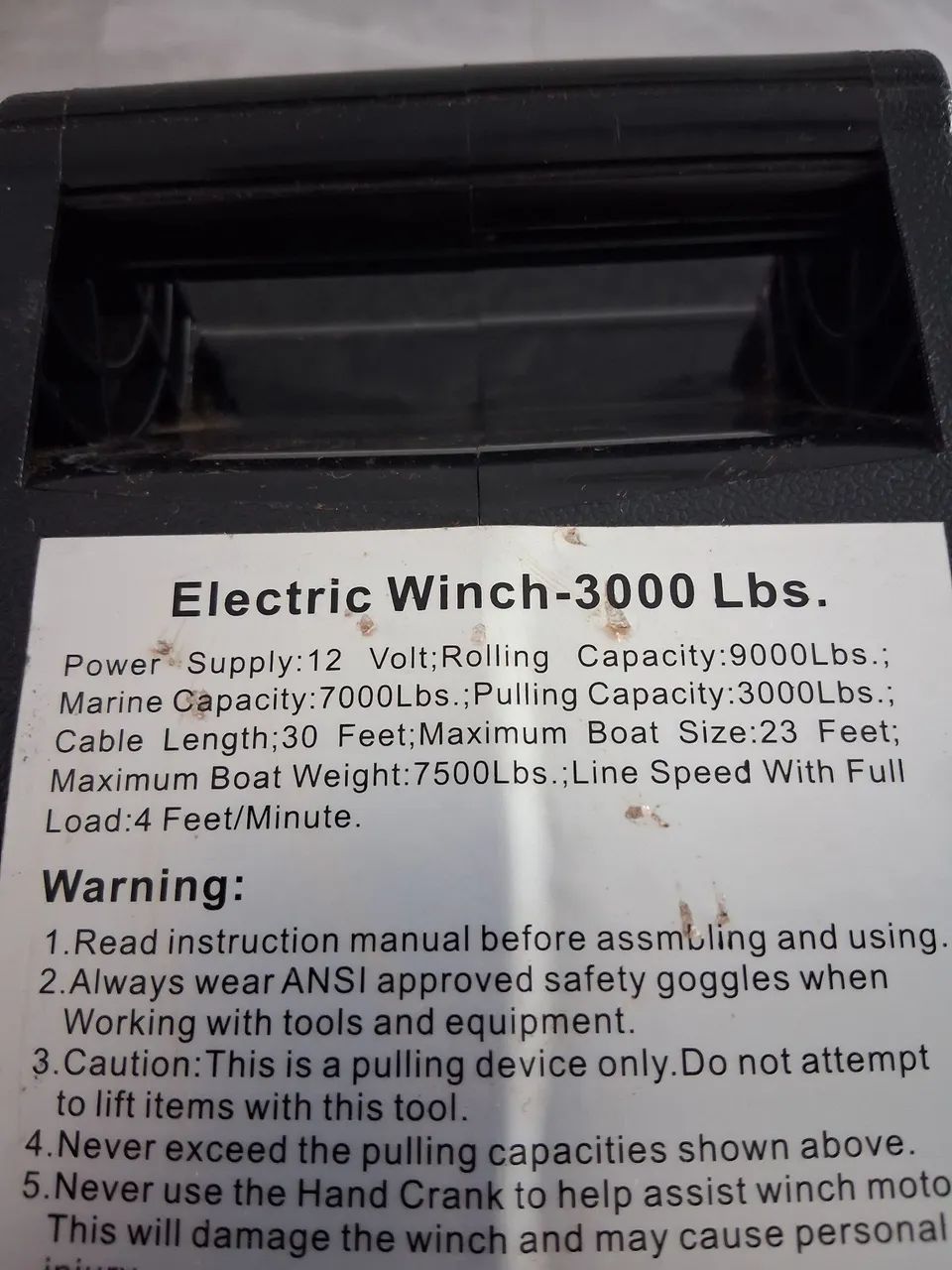 Guincho Elétrico 12v 3000lbs  - Foto 5