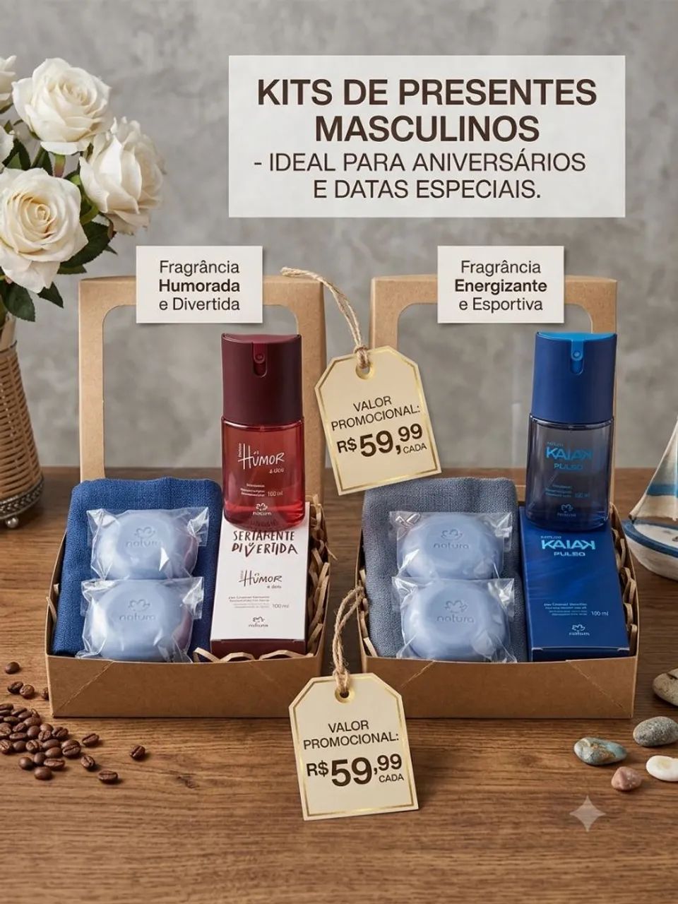 Kit masculino pronta entrega 