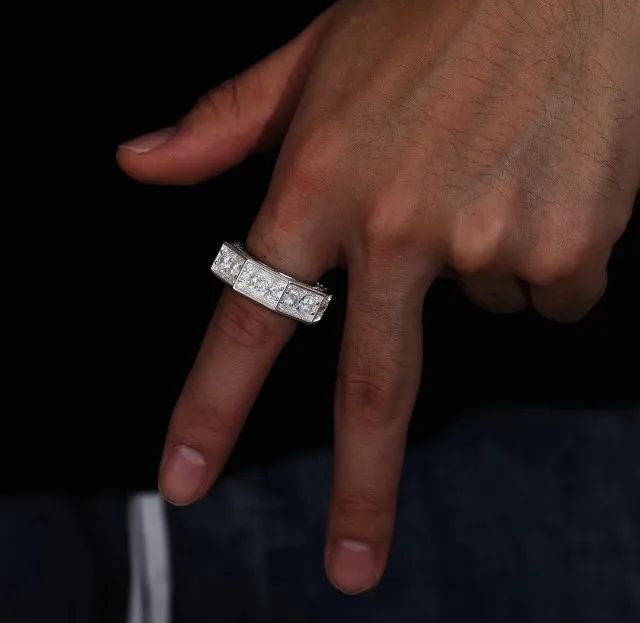 Anel moissanite  - Foto 3