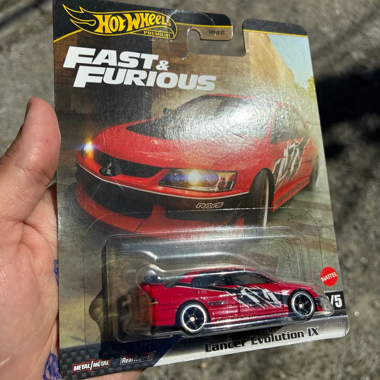 Pack 5 Hot Wheels Fast and Furious Premium Civic Lancer Chaser