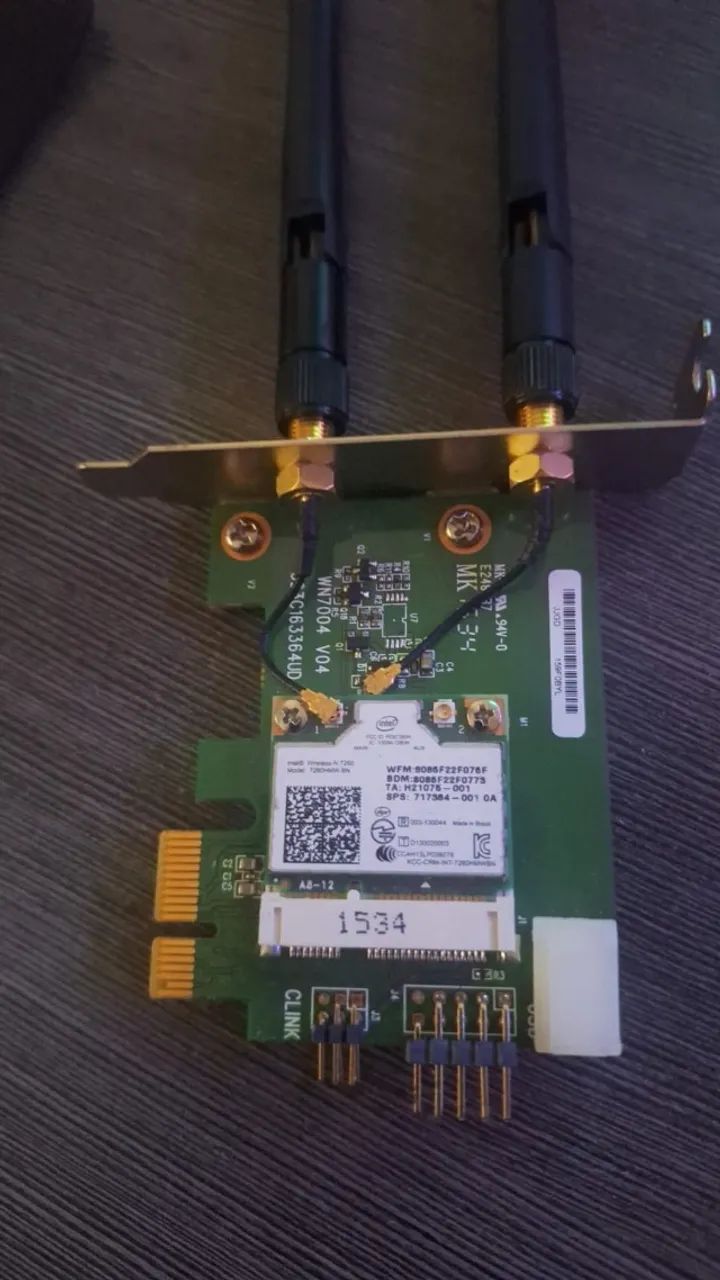 PLACA PCI WIRELESS E BLUETOOTCH INTEL
