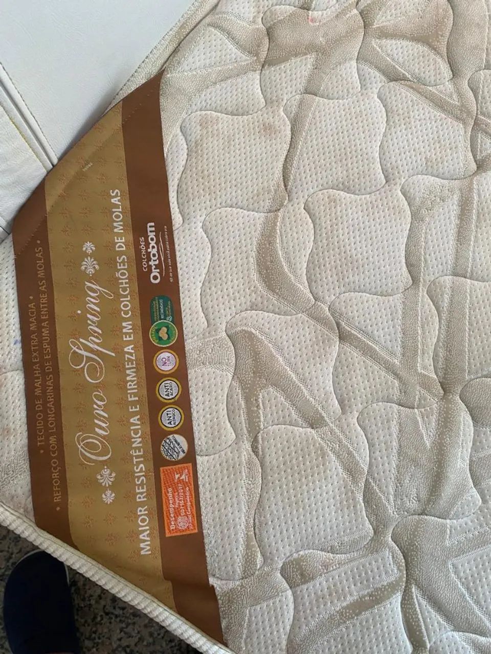 Cama king size ouro spring ortobom - Foto 2