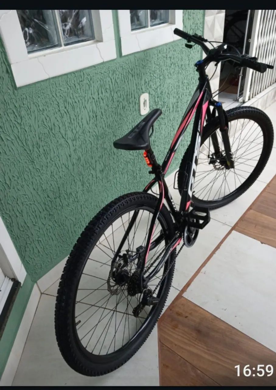 Bicicleta aro29 quadro17 com acessórios e nota fiscal  - Foto 5