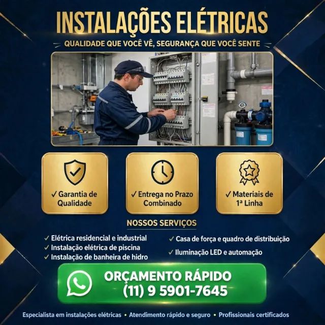 Eletricista residencial e predial 